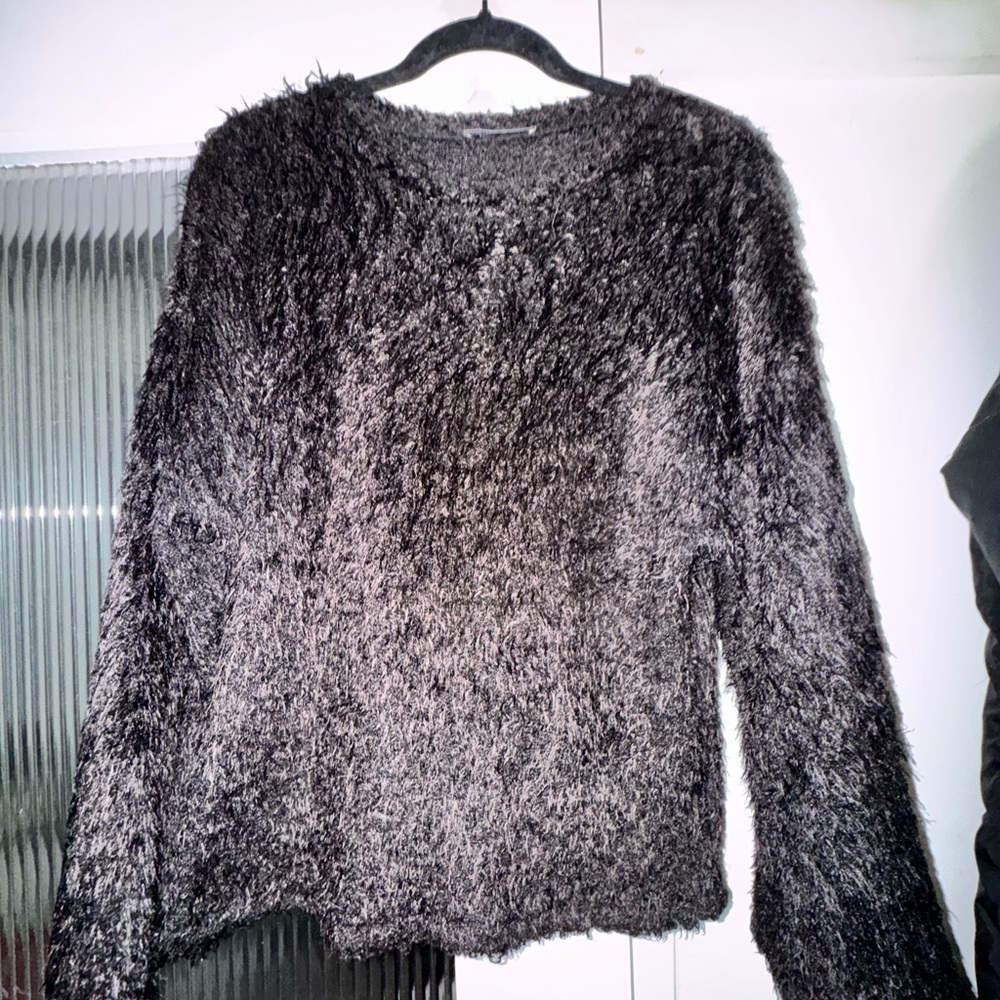 Zara Charcoal Textured Outerwear